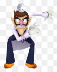 Dr - Mario World Waluigi png