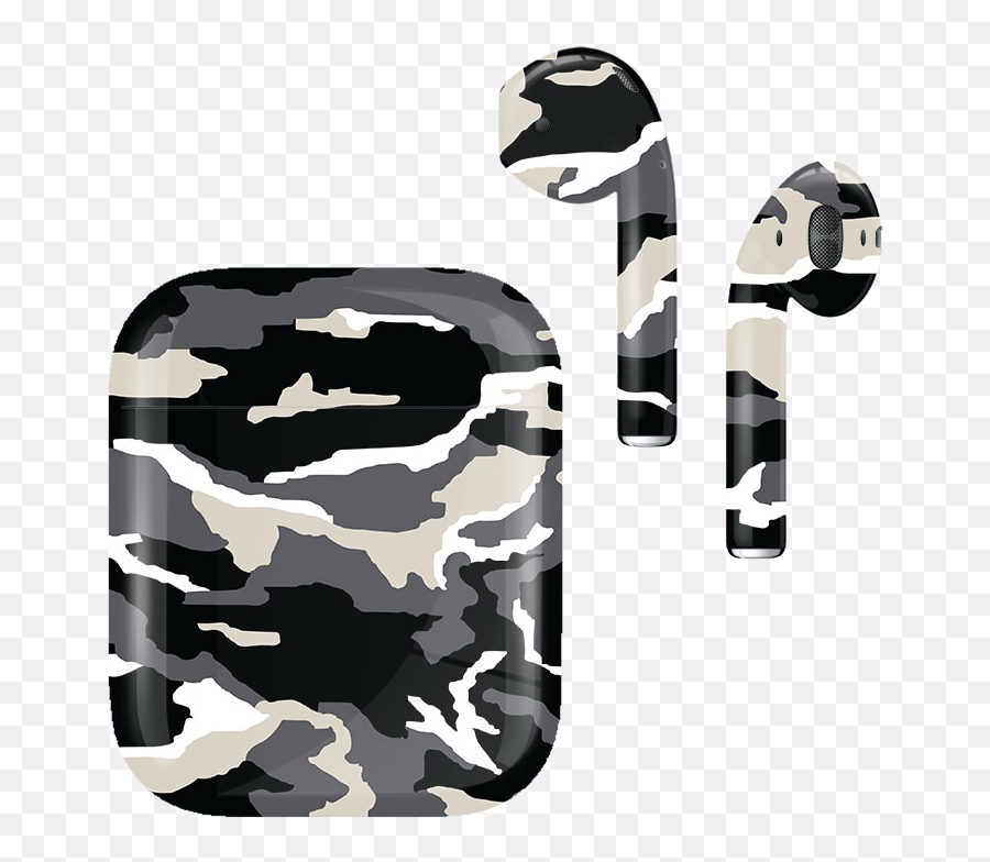 Army Camo Monochrome - Airpods Case Cover Army Png,Airpod Transparent Background