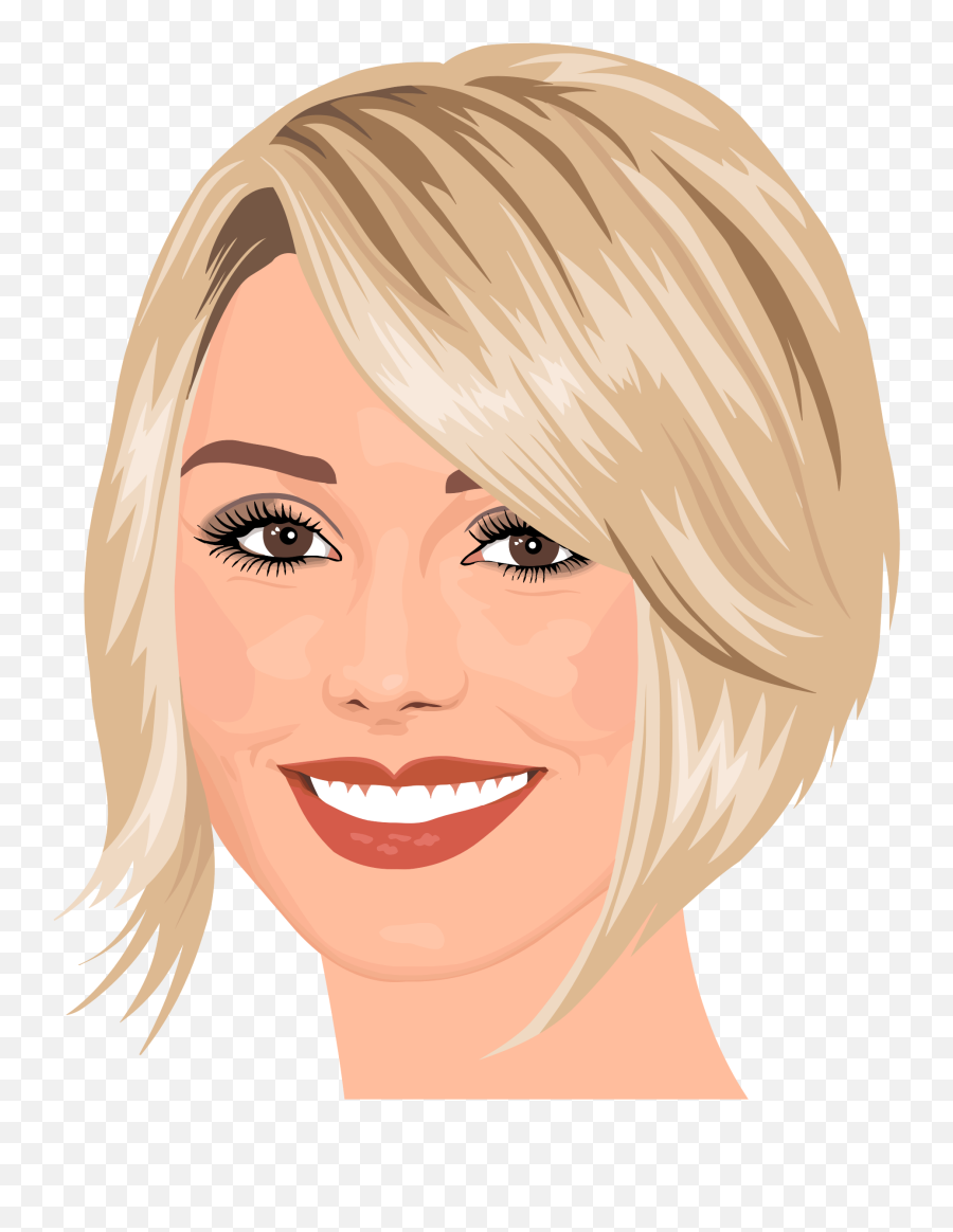 Pretty Woman Face Cartoon - Short Hairstyles For Over 50 Fine Hair Png,Woman Face Png
