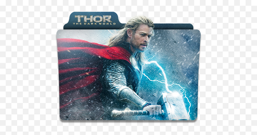Thor The Dark World Icon 512x512px - Thor God Of Thunder Hd Png,Folder Icon Png Dark Blue