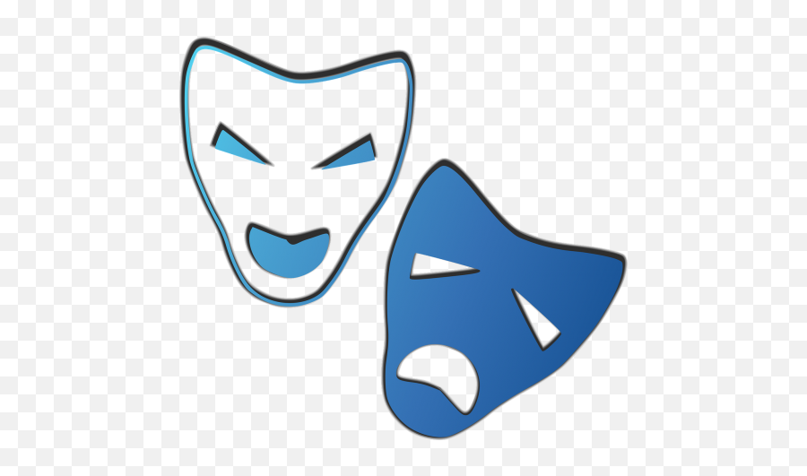 Comedy Tragedy Masks Public Domain - Musk Clipart Png,Drama Masks Icon