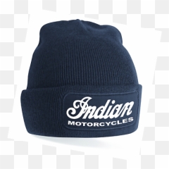 Vintage Usa Indian Motorcycle Logo Biker Beanie Headwear One Size 6 Colours Ebay - Indian Motorcycles Png,Motorcycle Logo