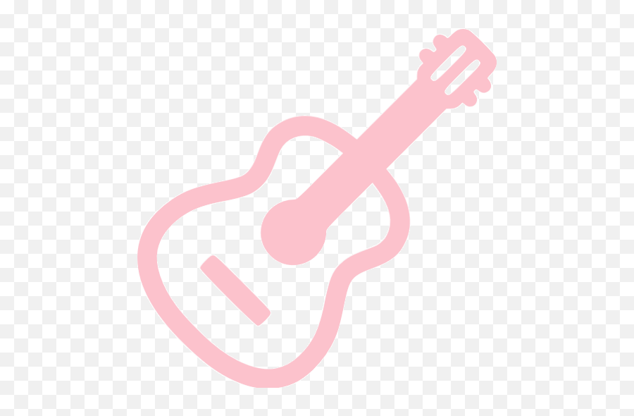 Pink Guitar Icon - Black And White Guitar Logo Png,Guitar Folder Icon