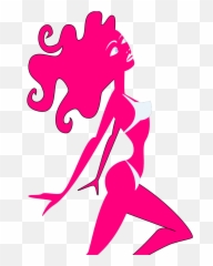 Sexy Svg Vector Clip Art - Clipart Lady Silhouette Png Pink