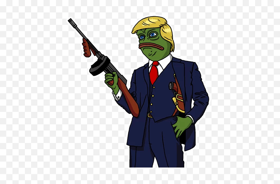 Shirt Pepe Profession Frog Tshirt - Donald Trump Pepe Gun Png,Pepe Frog Png