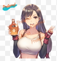 High Quality Decal Beautiful Tifa Lockhart Girls For Your - Anime Fanart png