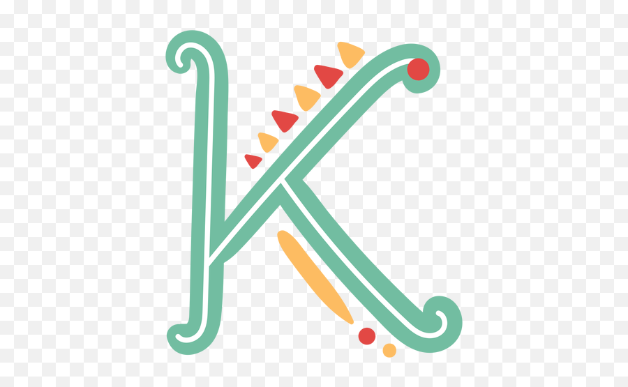 Mexican Letter Abc K Icon Transparent Png U0026 Svg Vector - Dot,K On Icon