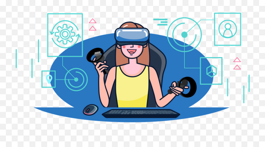 Premium Virtual Reality Gamer 3d Illustration Download In - Language Png,Virtual Reality Icon Png