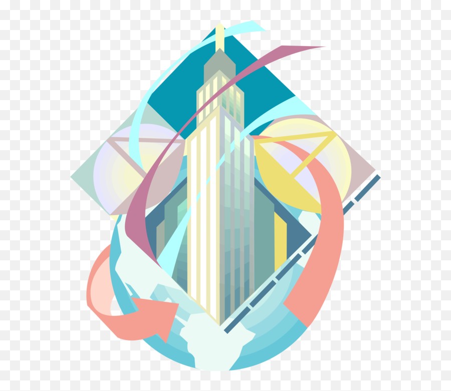 Empire State Building Nyc Globe - Vector Image Vertical Png,New York Icon Vector