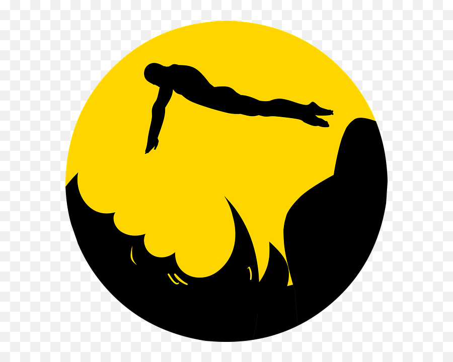 Free Photo Man Swimming Jumping Diving Silhouette Logo Dive - Siluetas Natacion Png,Sport Icon Swimming
