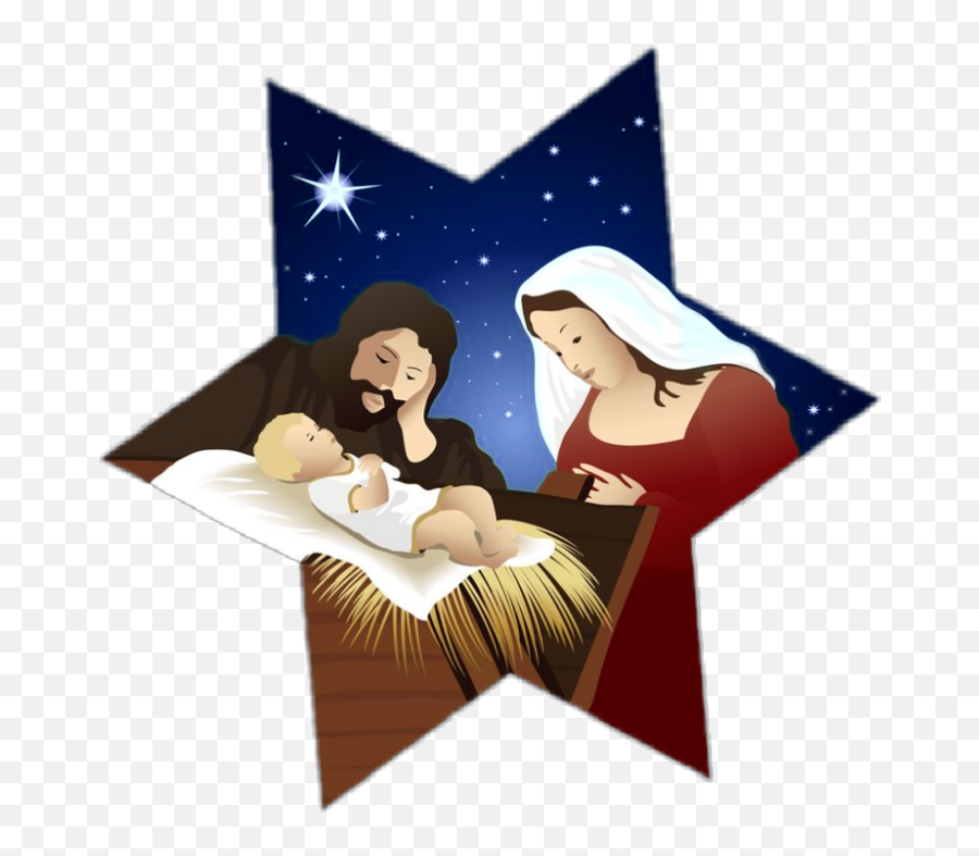 Largest Collection Of Free - Toedit Nativity Stickers On Picsart Christmas Holy Family Png,Nativity Icon Images