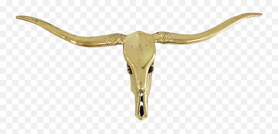 Brass Longhorn Wall Sculpture - Bull Png,Longhorn Png