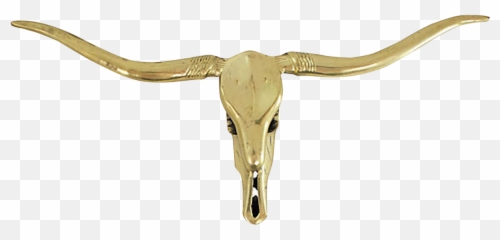 Brass Longhorn Wall Sculpture - Bull Png,Longhorn Png