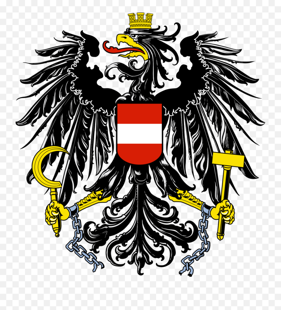 Why Does The Eagle In Austrian Parliament Carry A Hammer - Arms Of Austria Png,Hammer And Sickle Transparent