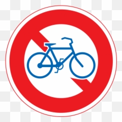 Download The Red Circular Sign Means That Bicycles Are Png
