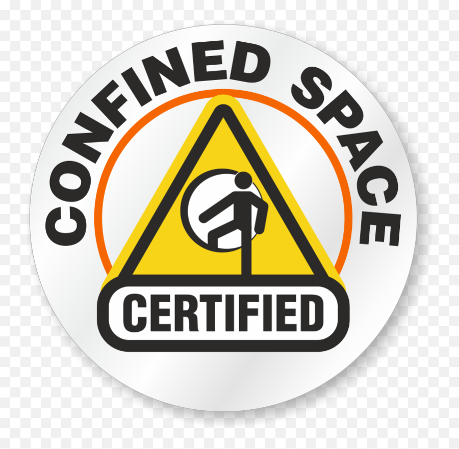 Confined Space Certified Hard Hat Decals Signs Sku Hh - 0484 Png,Space Helmet Icon