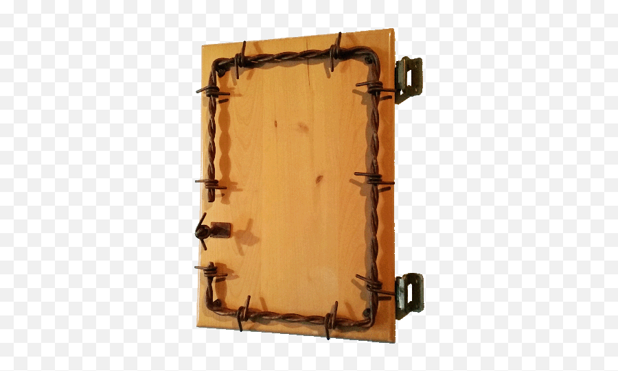 Big Barb Wire Cabinet Frame - Big Barb Wire Full Size Png Plywood,Barbwire Png