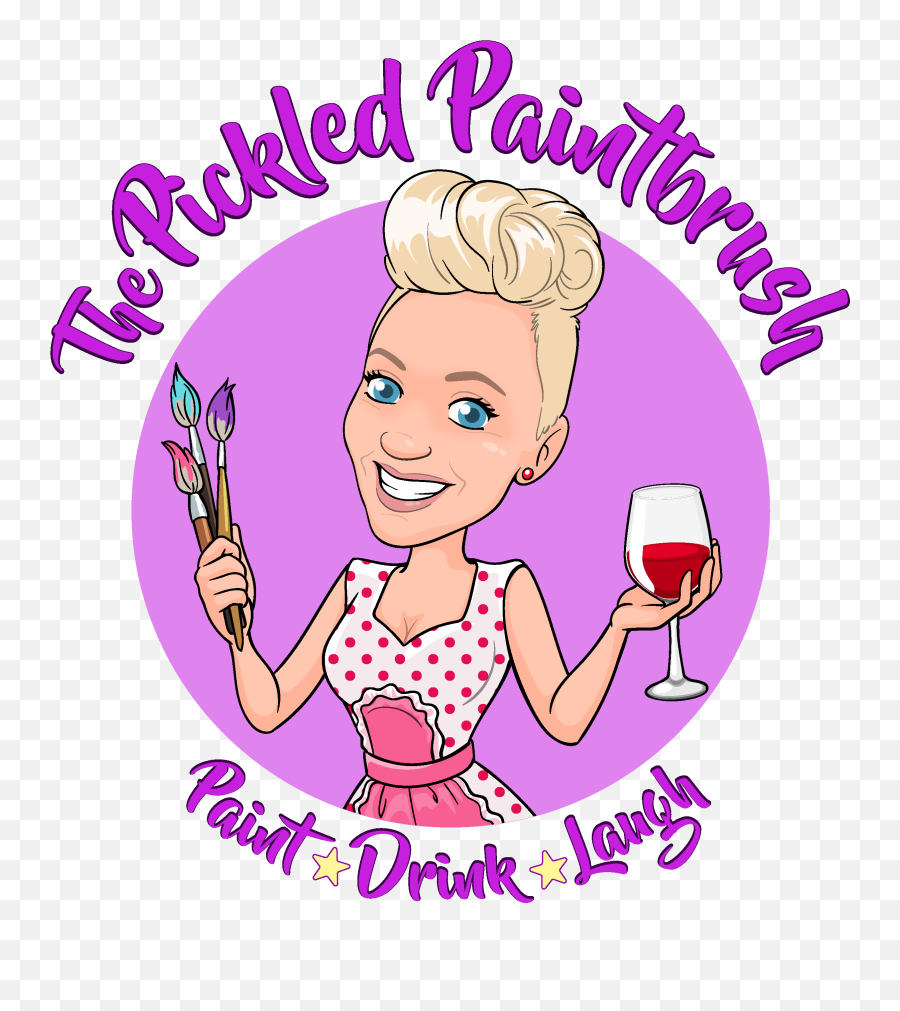 The Pickled Paintbrush Paint Drink Laugh - Cartoon Png,Paintbrush Clipart Transparent