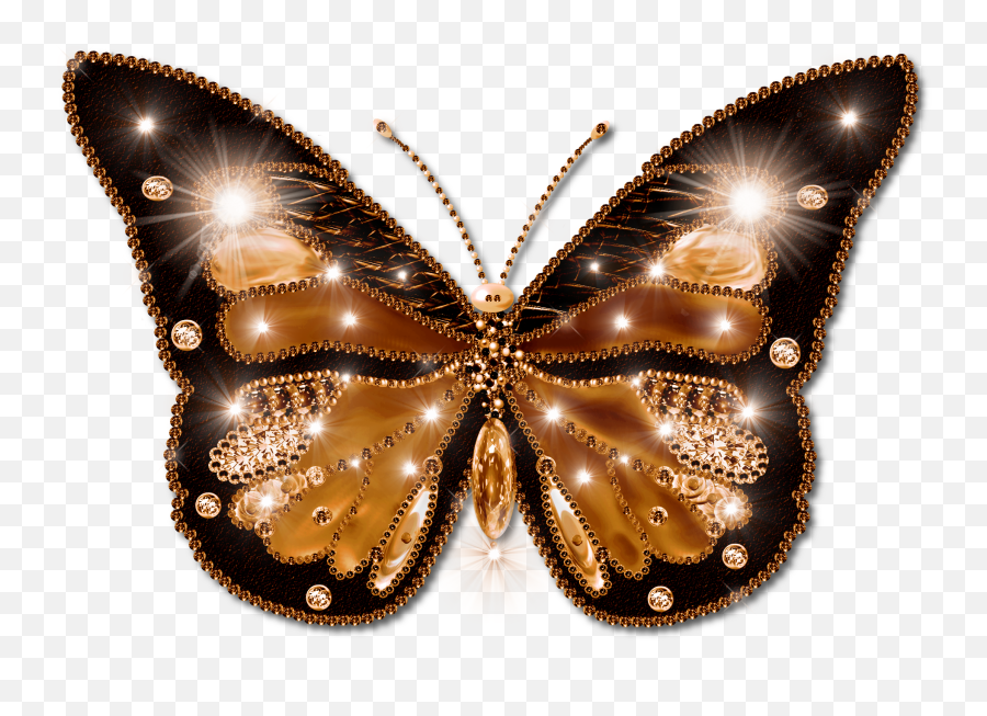 Png Decorated Butterfly - Beautiful Gold Butterfly Images On Beautiful Butterfly Photos Download,Butterflies Transparent Background