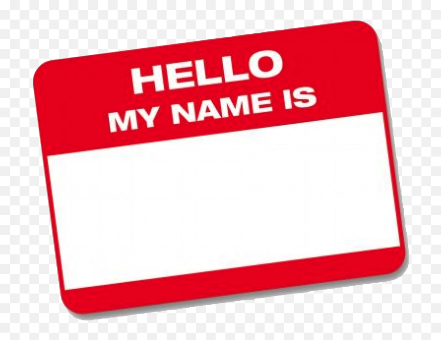 Download Hello My Name Is Tag Png - Hello My Name Is Hero,Hello My Name Is Png
