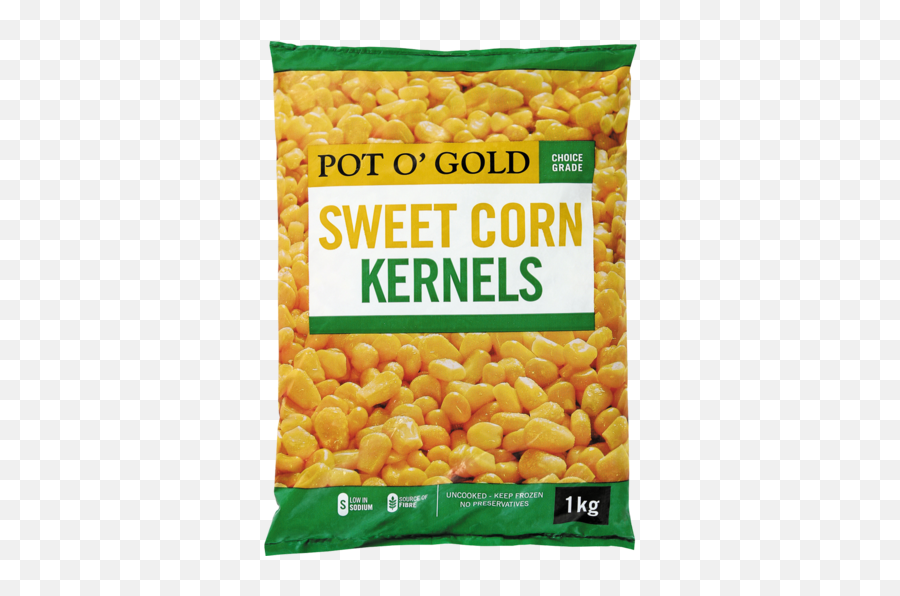 Pot Ou0027 Gold Frozen Sweet Corn Kernels 1kg - Chickpea Png,Corn Transparent