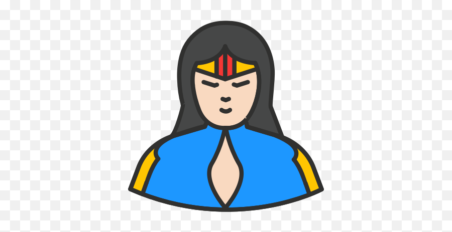 Hero Super Girl Wonder Woman Icon - Cartoon Png,Super Girl Png