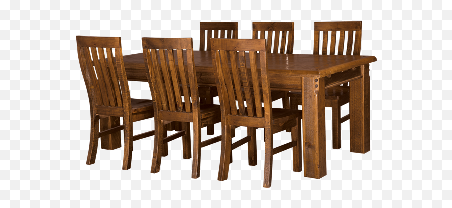 Farmhouse Dining Table 150x90 6 X Solid Seat Chairs - Chiavari Chair Png,Dining Table Png