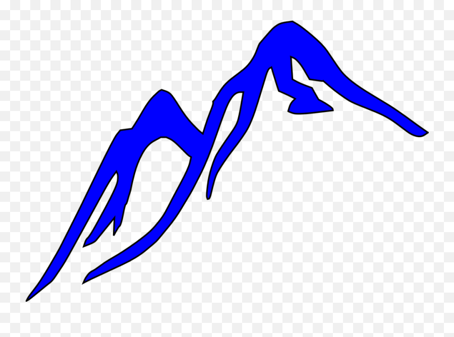 Hd Glacier Mountain Top Pencil - Blue Ridge Mountain Logo Png,Mountain Clipart Transparent Background