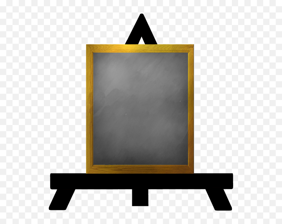 Blackboard Blank Easel - Quadro Negro Cavalete Png,Blackboard Png