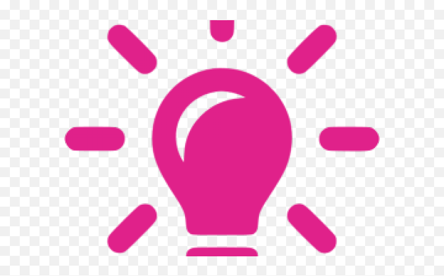 Pink Light Bulb Png Transparent - Purple Light Bulb Icon,Pink Light Png
