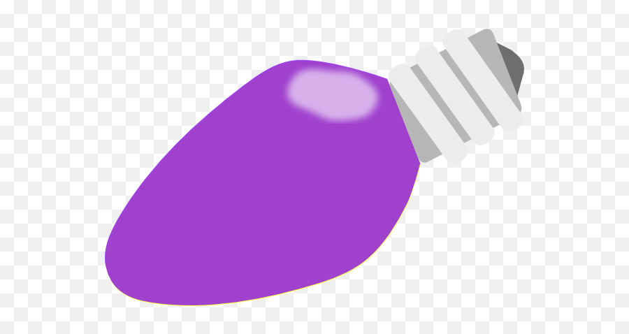 Purple Christmas Light Bulb Clipart - Christmas Light Bulb Png,Christmas Light Bulb Png