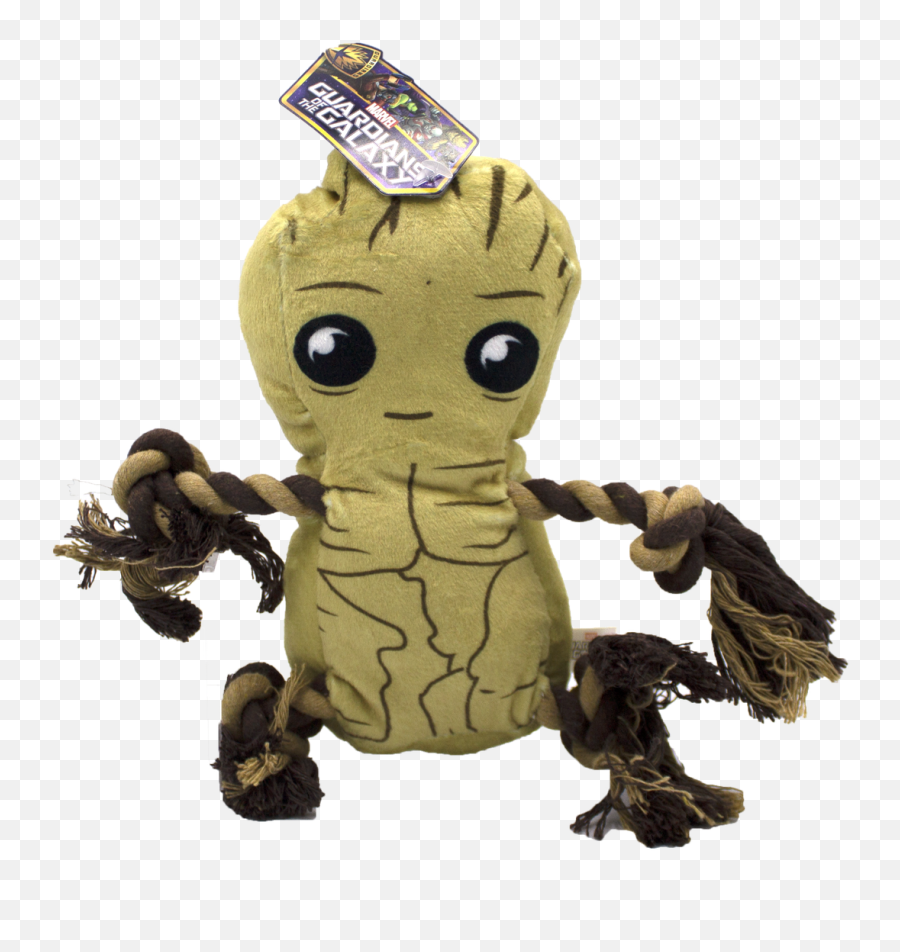 Fetch For Pets Marvel Guardians Of The Galaxy Groot Rope Buddy Toy - Stuffed Toy Png,Guardians Of The Galaxy Logo Png