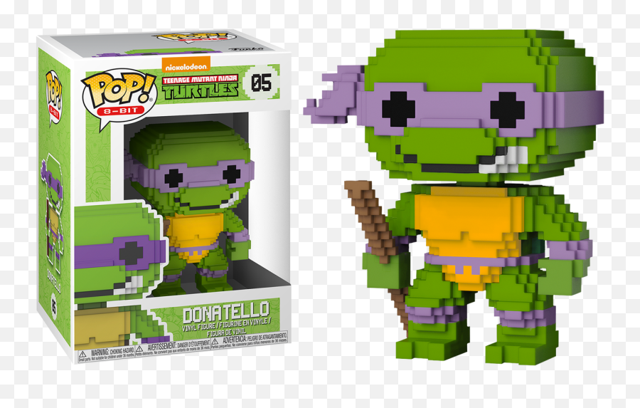 Teenage Mutant Ninja Turtles - Donatello 8bit Pop Vinyl Figure Png,Tmnt Png