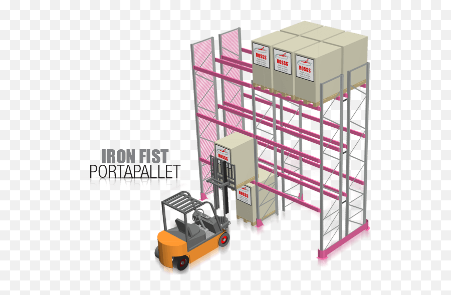 Iron Fist Pallet Rack Rosss Scaffalature Metalliche - Pallet Png,Iron Fist Png