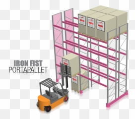 Iron Fist Pallet Rack Rosss Scaffalature Metalliche - Pallet Png,Iron Fist Png