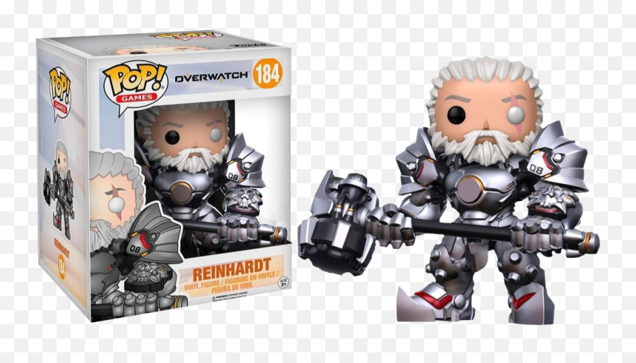 Funko Pop Overwatch 6 Reinhardt Unmasked Vinyl Figure New - Reinhardt ...