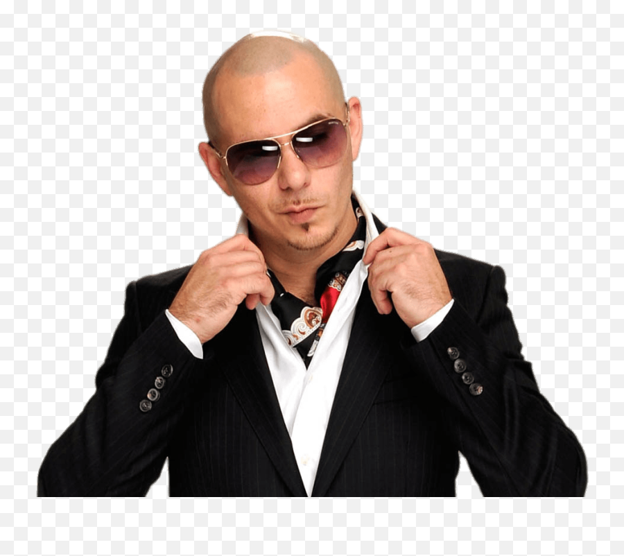 Pitbull Wearing Glasses Transparent Png - Chris Brown Feat Pitbull,Rapper Png