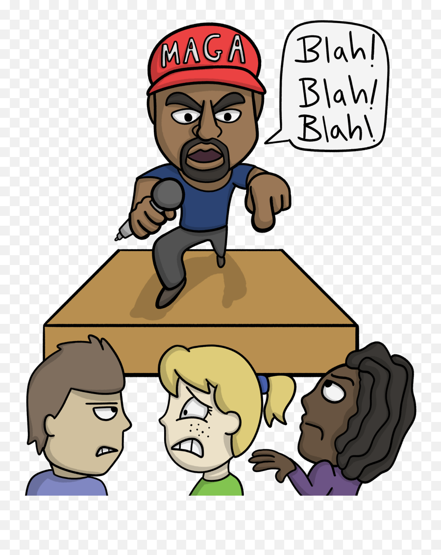 Kanye West Rants Are Not Worth Our Time - Cartoon Png,Kanye West Transparent