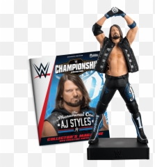 Wwe - Lucha Libreescala 116 Aj Styles Eaglemoss Estatuilla Wwe Championship Collection Figures Png,Aj Styles Logo Png