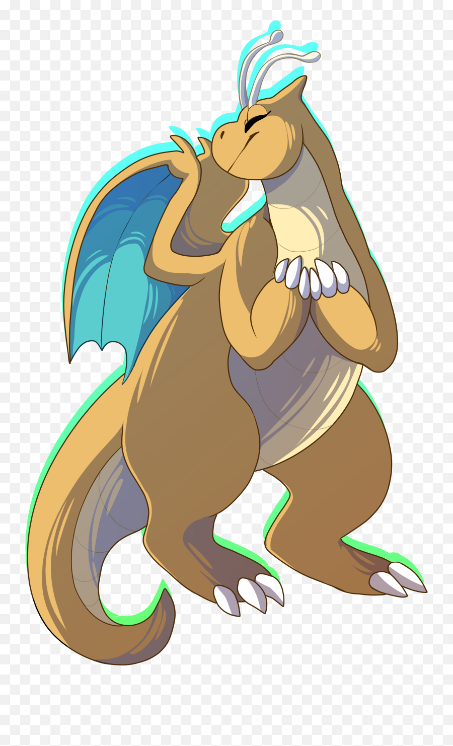 Download Hd Dragonite Transparent Png Image - Nicepngcom Cartoon,Dragonite Png