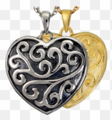 Scrollwork Filigree Heart - Locket Png,Scrollwork Png