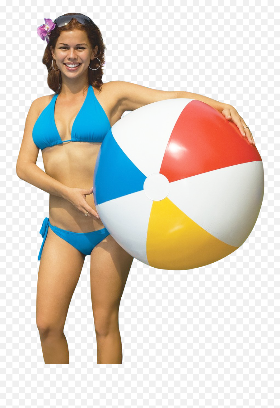 Woman Holding Beach Ball Png Image - Pngpix Women Beach Png,Swimsuit Png
