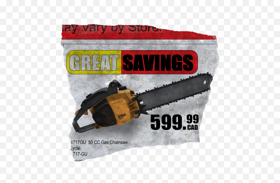 Chainsaw Advertisement - Official The Forest Wiki Chainsaw Sharpener Png,Chainsaw Png