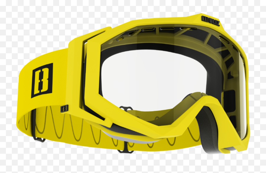 Bliz Edge Drop Mtb Matte Yellow Frame Clear Lens - Diving Mask Png,Yellow Frame Png