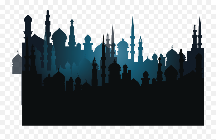 And Blue Nights Building Thousand Church Sky Night Art - Islamic Background Photo App Png,Night Sky Png