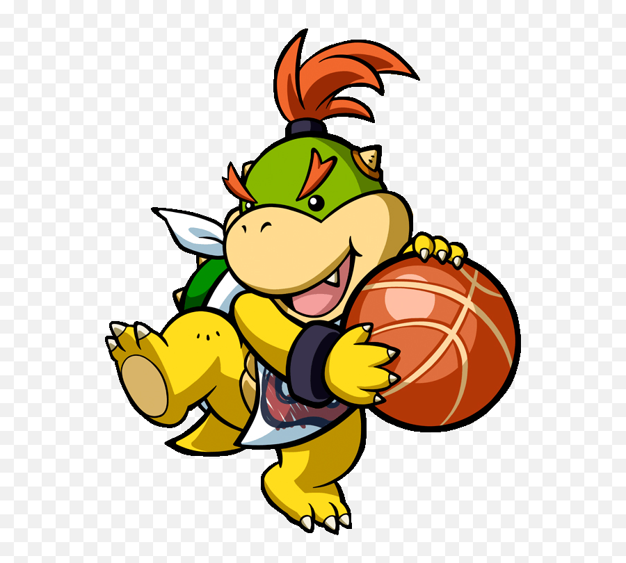 Paper Mario Bowser Jr Png Image - Mario Hoops 3 On 3 Art,Bowser Jr Png