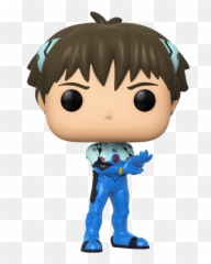 Shinji Pop Neon Genesis Evangelion - Vinyl Figure u2014 Dragon Funko png