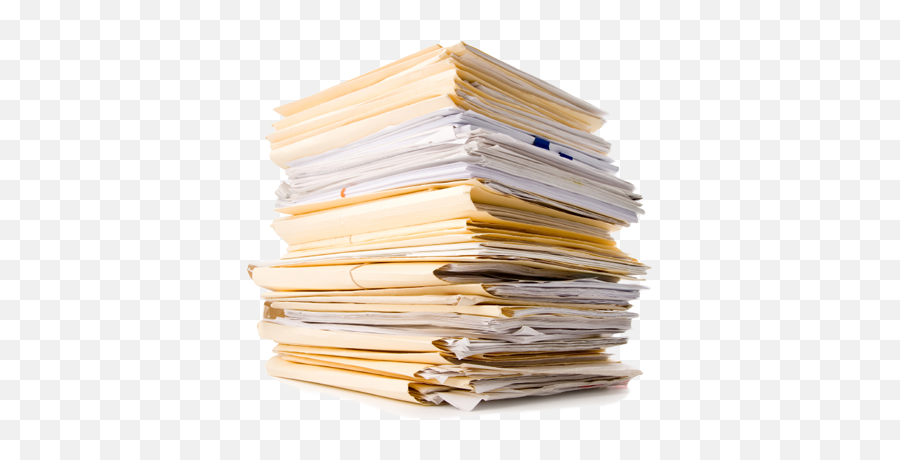 Stack Of Files - Stack Of Papers And Folders Png,Stack Of Paper Png
