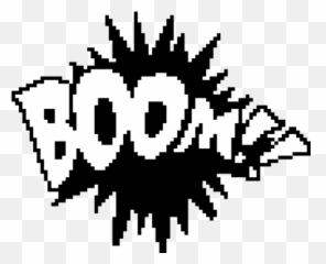 Black And White Pixel Png - Black And Whit Pixel Art,Tumblr Png Black
