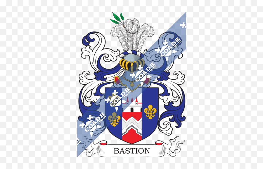 Bastion Family Crest Coat Of Arms And Name History - Pickett Family Crest Png,Bastion Transparent